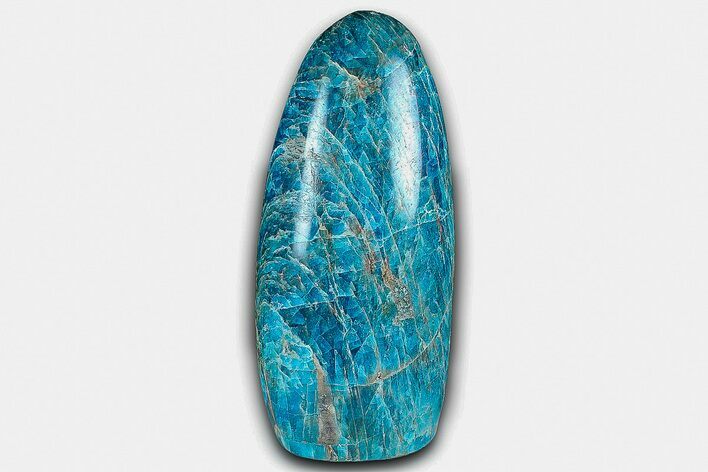 Free-Standing, Polished Blue Apatite - Madagascar #361776